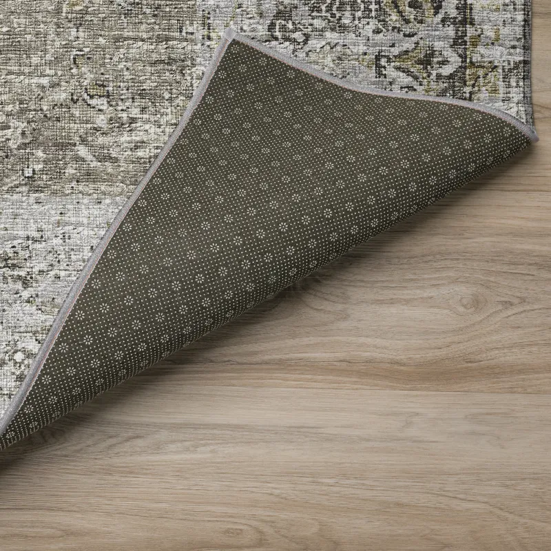 Indoor/Outdoor Marbella Taupe Washable 1\'8\" x 2\'6\" Rug