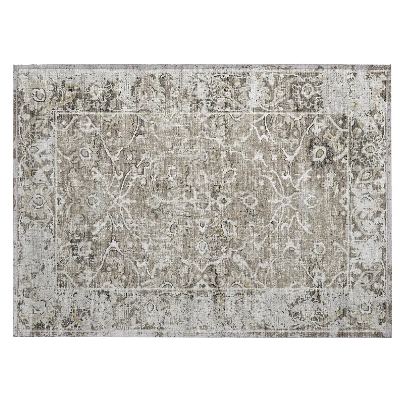 Indoor/Outdoor Marbella Taupe Washable 1\'8\" x 2\'6\" Rug