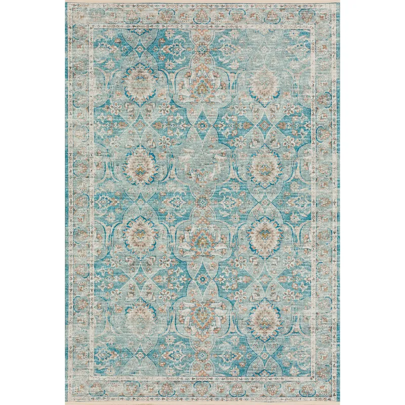 Indoor/Outdoor Marbella Mediterranean Washable 8\' x 10\' Rug