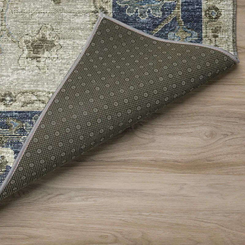 Indoor/Outdoor Marbella Flax Washable 2\'3\" x 7\'6\" Runner Rug