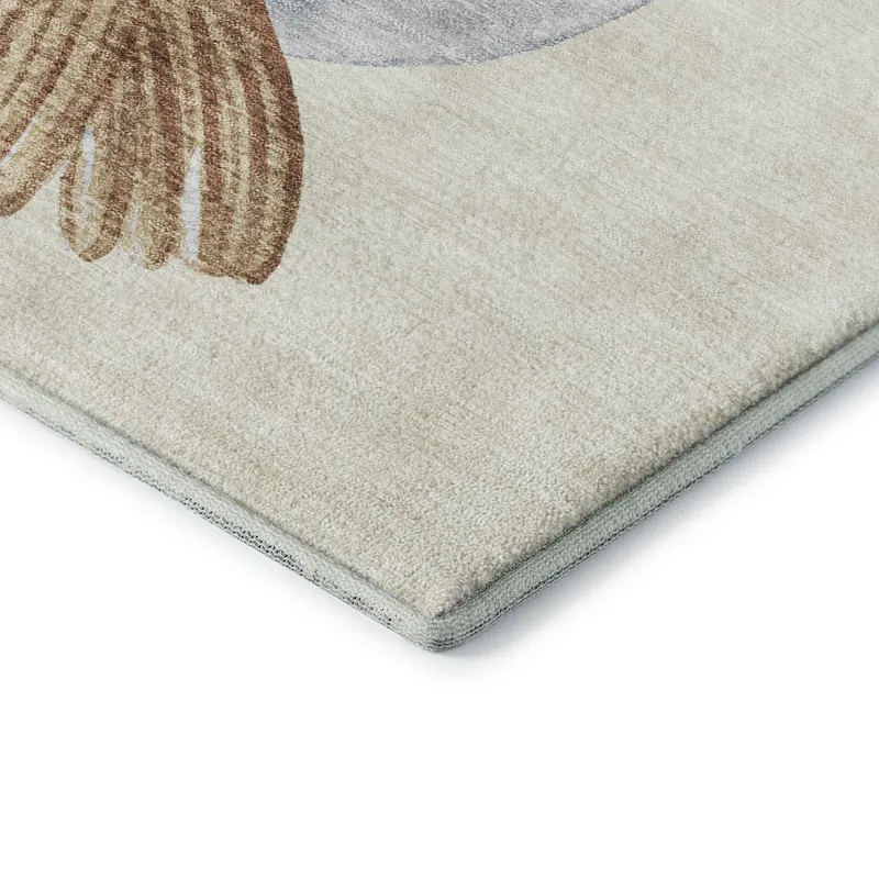 Luxury Washable Indoor/Outdoor Merry & Bright Ivory 2\'6\" x 3\'10\" Rug