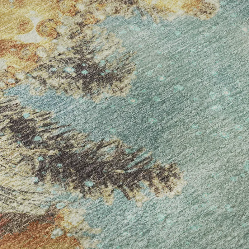 Luxury Washable Indoor/Outdoor Merry & Bright Skydust 2\'3\" x 7\'6\" Runner Rug