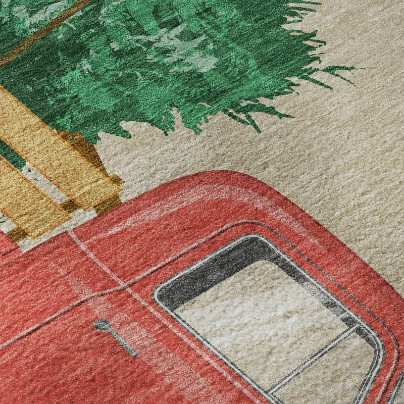 Luxury Washable Indoor/Outdoor Merry & Bright Putty 2\'6\" x 3\'10\" Rug