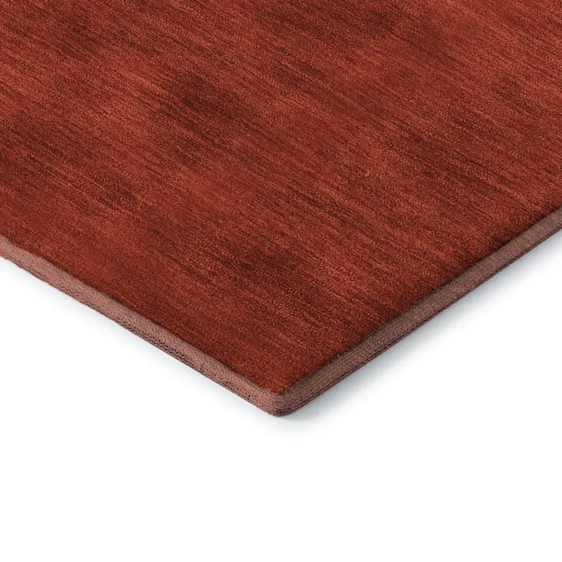Luxury Washable Indoor/Outdoor Merry & Bright Red 9\' x 12\' Rug