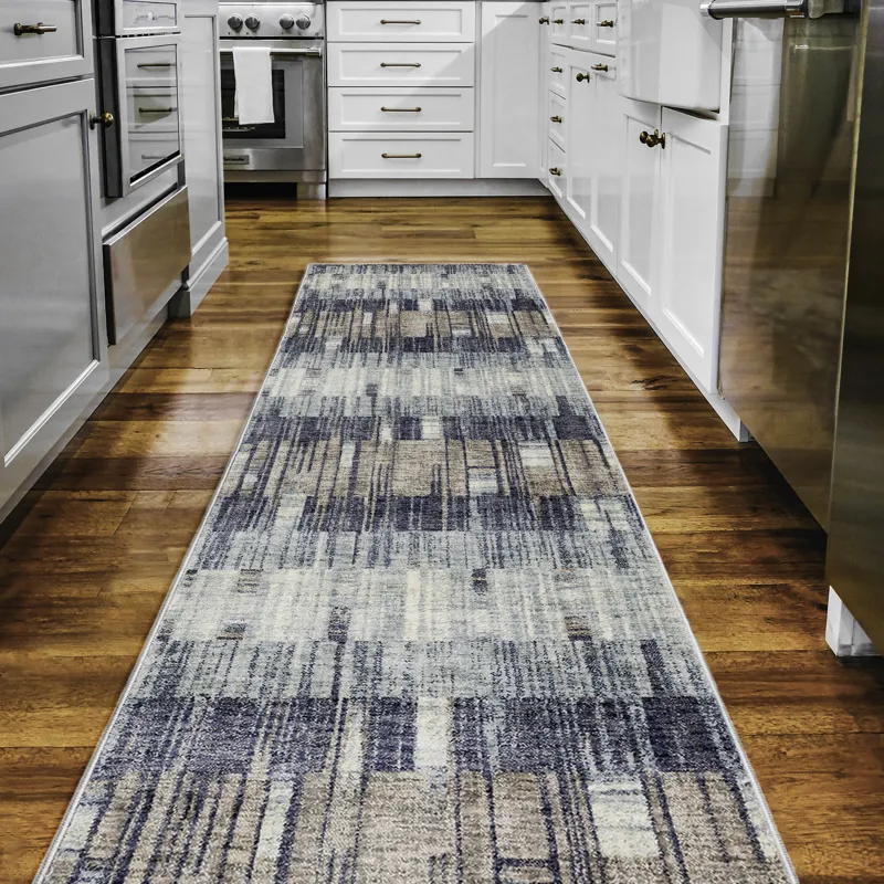 Neola Navy 2\'3\" x 7\'10\" Runner Rug