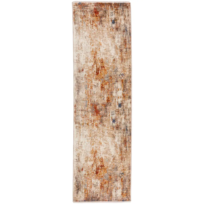 Neola Beige 2\'3\" x 7\'10\" Runner Rug