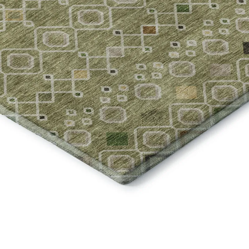 Machine Washable Indoor/Outdoor Neo Sage 2\'6\" x 3\'10\" Rug