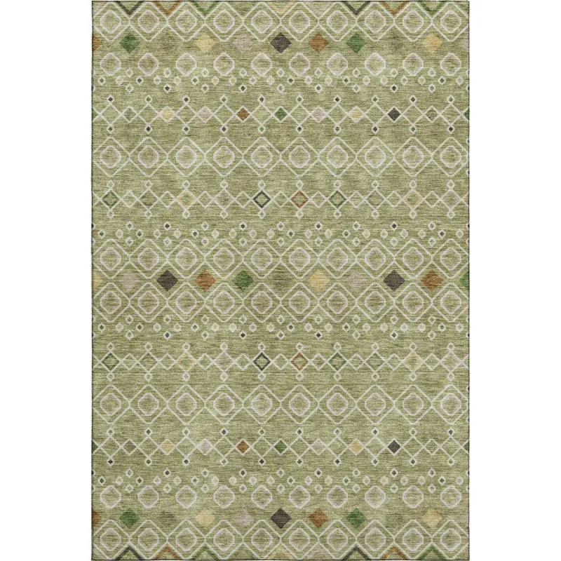 Machine Washable Indoor/Outdoor Neo Sage 2\'6\" x 3\'10\" Rug