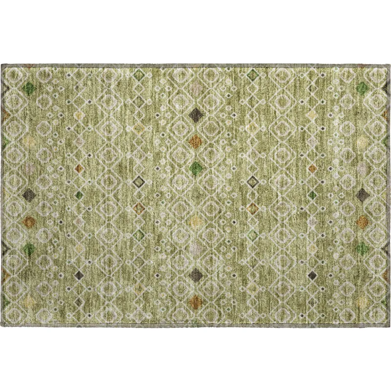 Machine Washable Indoor/Outdoor Neo Sage 1\'8\" x 2\'6\" Rug