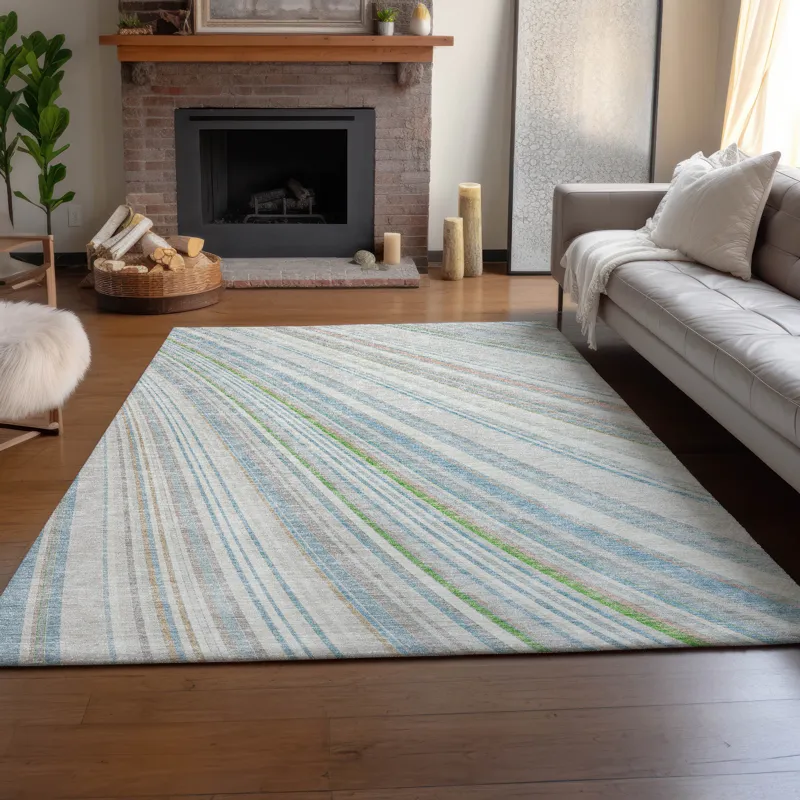 Machine Washable Indoor/Outdoor Neo Ivory 2\'6\" x 3\'10\" Rug