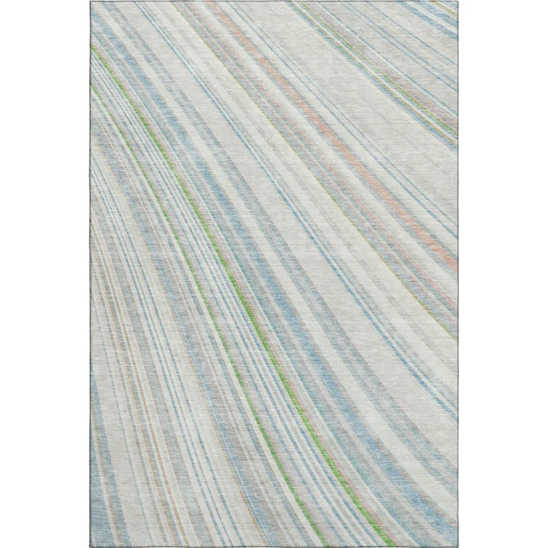 Machine Washable Indoor/Outdoor Neo Ivory 2\'6\" x 3\'10\" Rug