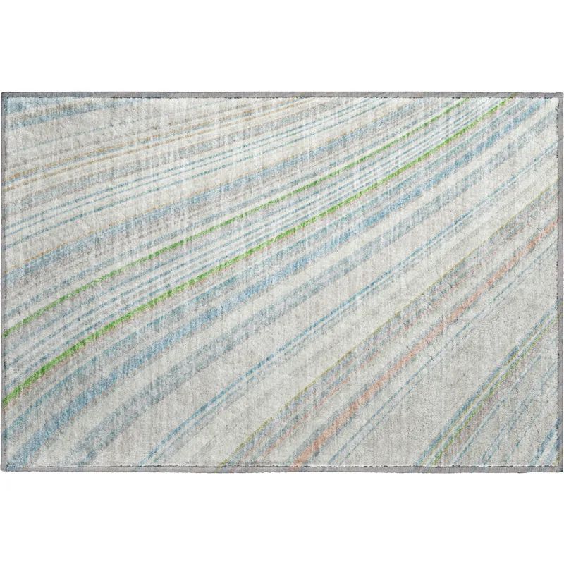 Machine Washable Indoor/Outdoor Neo Ivory 1\'8\" x 2\'6\" Rug