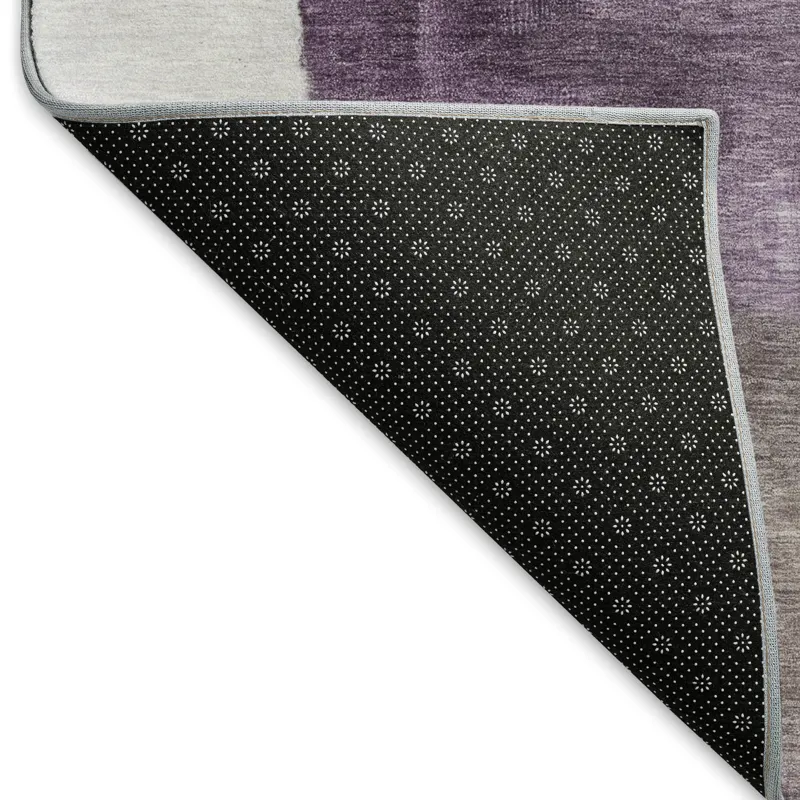 Machine Washable Indoor/Outdoor Neo Eggplant 5\' x 7\'6\" Rug