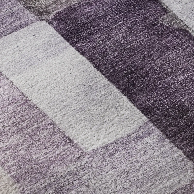 Machine Washable Indoor/Outdoor Neo Eggplant 5\' x 7\'6\" Rug