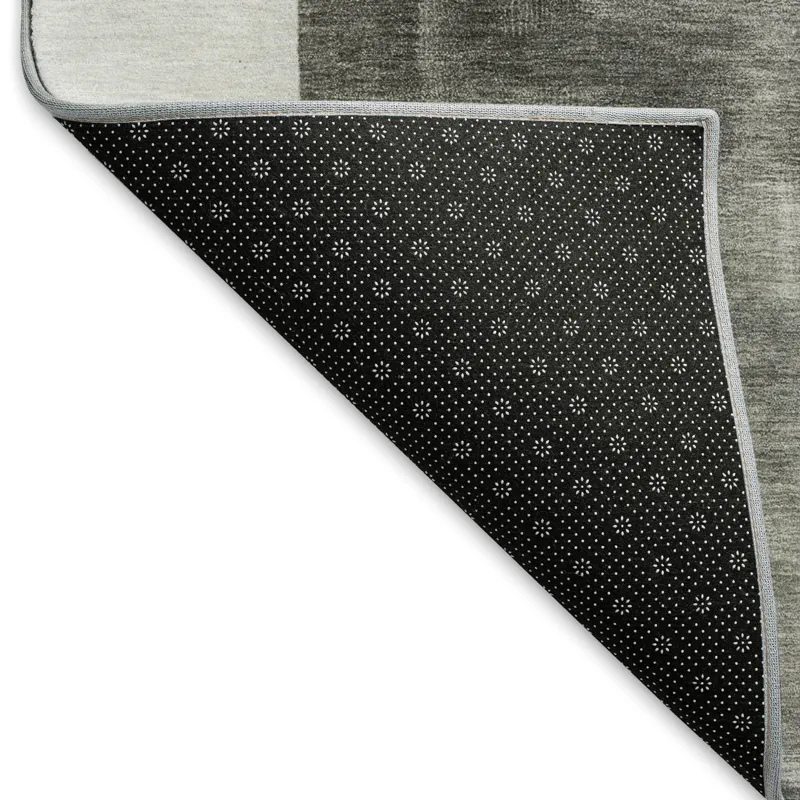 Machine Washable Indoor/Outdoor Neo Pewter 1\'8\" x 2\'6\" Rug