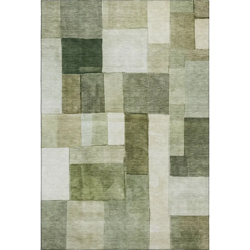 Machine Washable Indoor/Outdoor Neo Sage 2\'6\" x 3\'10\" Rug