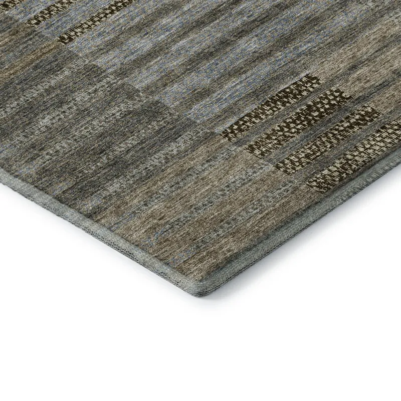 Machine Washable Indoor/Outdoor Neo Taupe 10\' x 14\' Rug