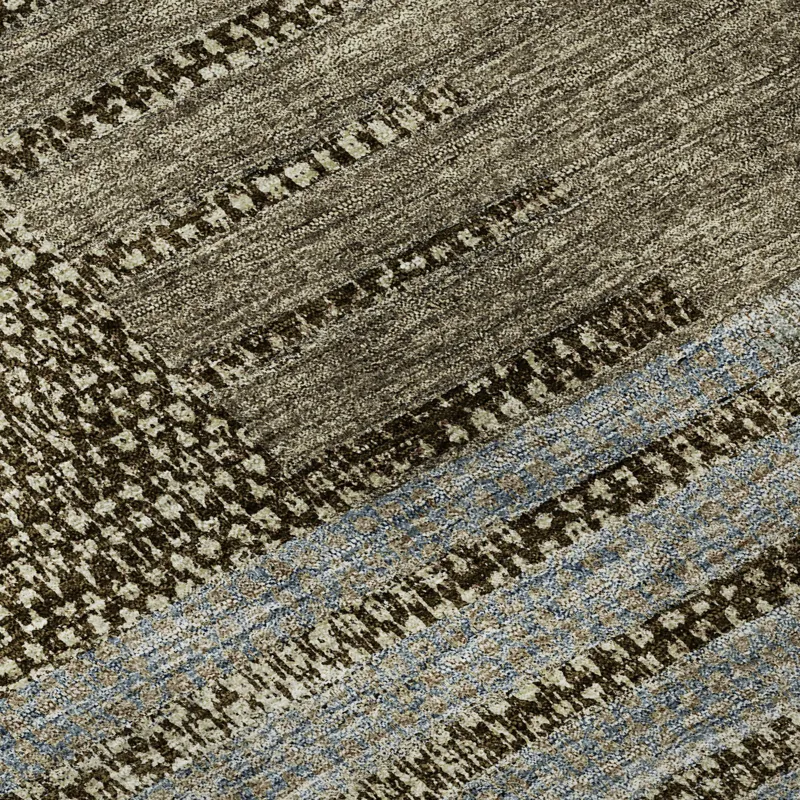 Machine Washable Indoor/Outdoor Neo Taupe 10\' x 14\' Rug