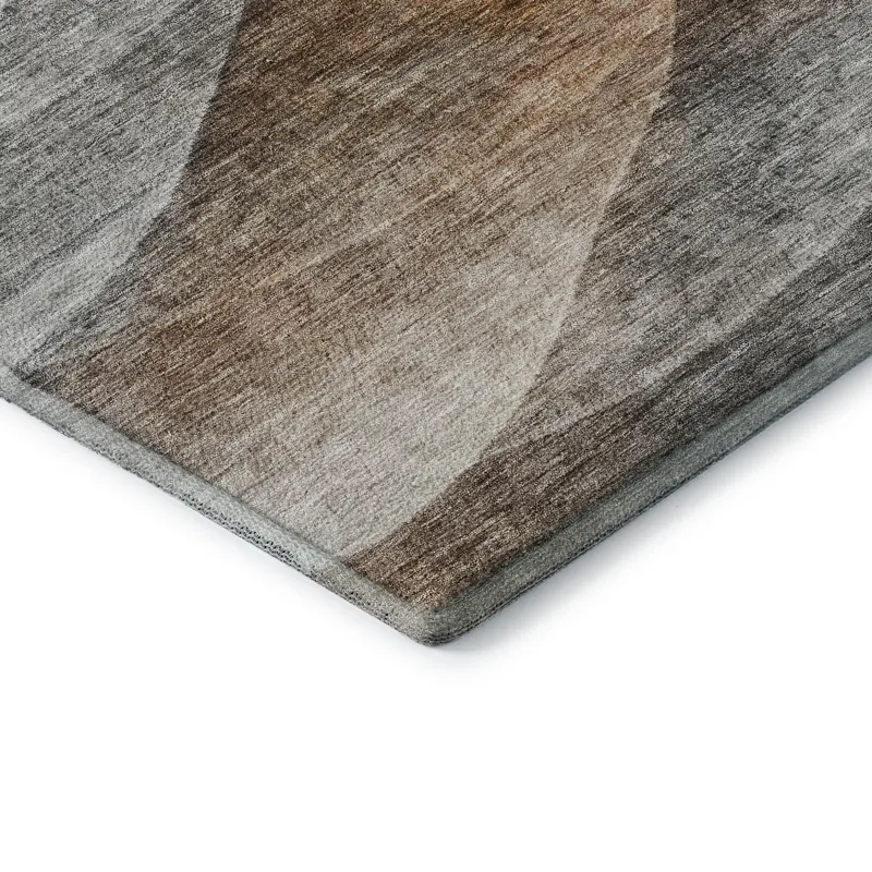 Machine Washable Indoor/Outdoor Neo Khaki 8\' x 10\' Rug