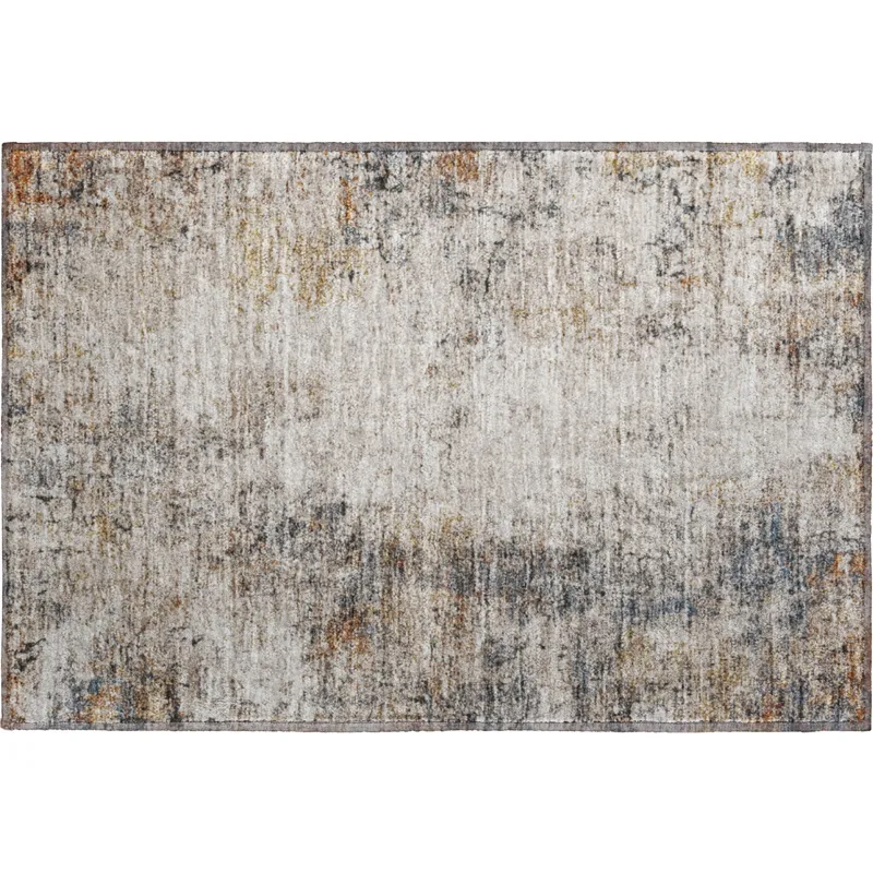 Machine Washable Indoor/Outdoor Neo Putty 1\'8\" x 2\'6\" Rug