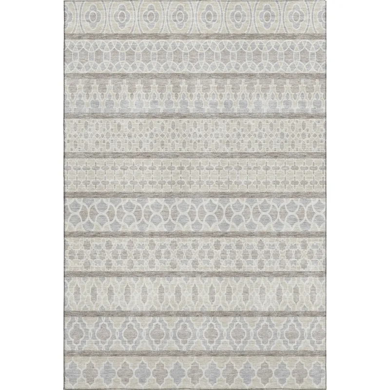 Machine Washable Indoor/Outdoor Neo Ivory 2\'6\" x 3\'10\" Rug
