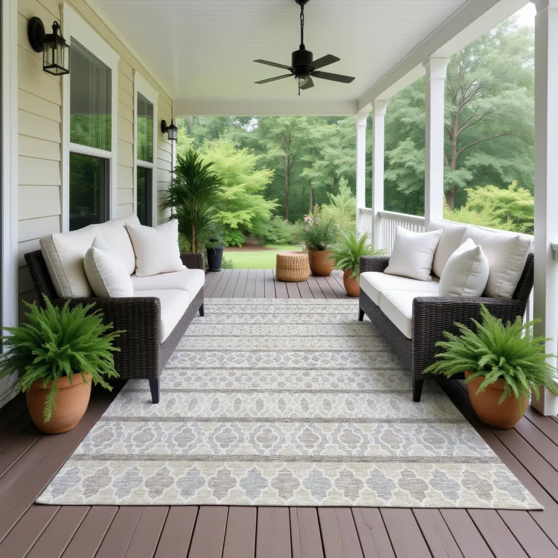 Machine Washable Indoor/Outdoor Neo Ivory 2\'6\" x 3\'10\" Rug