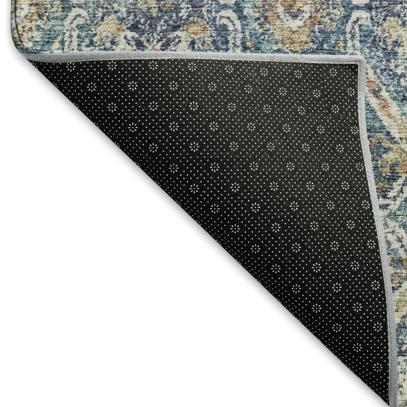 Machine Washable Indoor/Outdoor Neo Denim 1\'8\" x 2\'6\" Rug