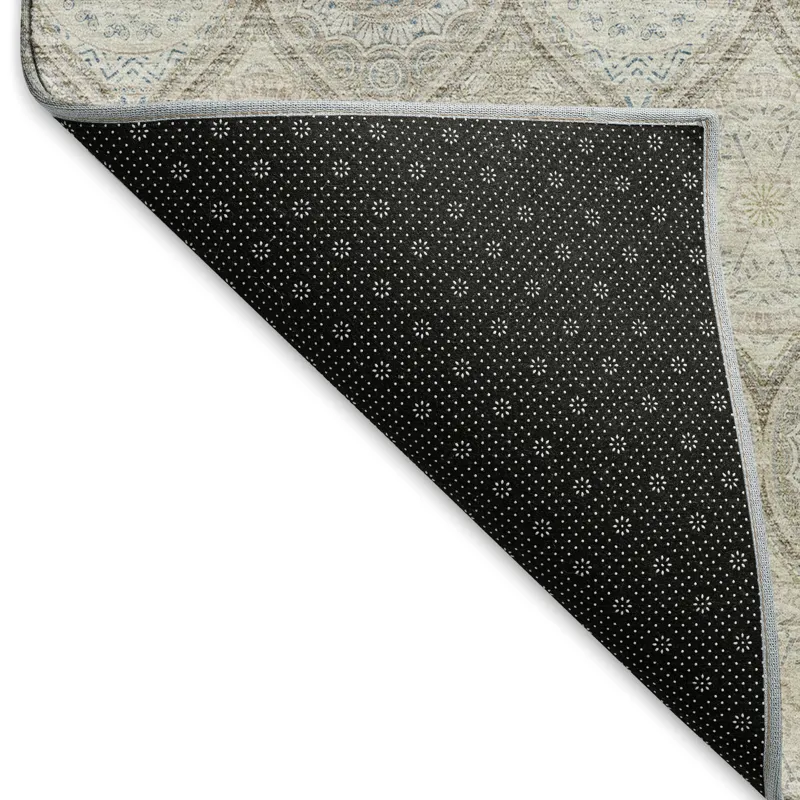 Machine Washable Indoor/Outdoor Neo Linen 1\'8\" x 2\'6\" Rug