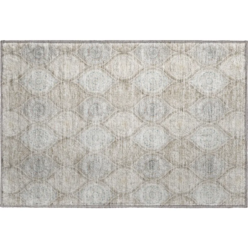 Machine Washable Indoor/Outdoor Neo Linen 1\'8\" x 2\'6\" Rug