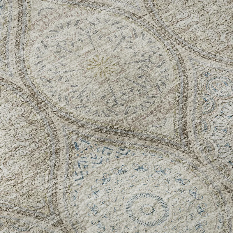 Machine Washable Indoor/Outdoor Neo Linen 1\'8\" x 2\'6\" Rug