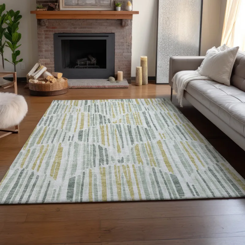 Machine Washable Indoor/Outdoor Neo Sage 9\' x 12\' Rug