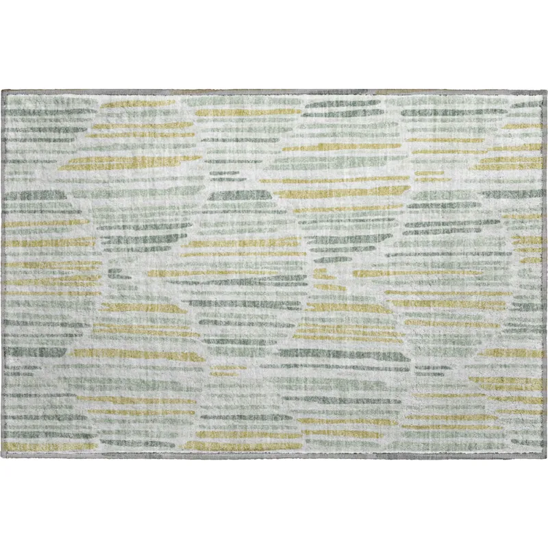 Machine Washable Indoor/Outdoor Neo Sage 1\'8\" x 2\'6\" Rug