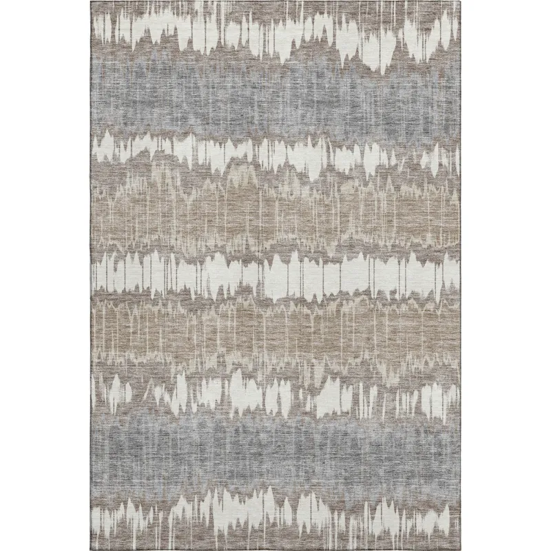 Machine Washable Indoor/Outdoor Neo Taupe 8\' x 10\' Rug