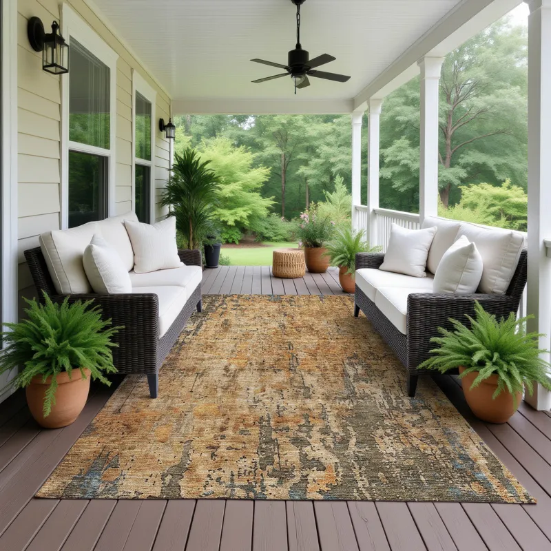 Indoor/Outdoor Nouveau Copper 8\' x 10\' Rug