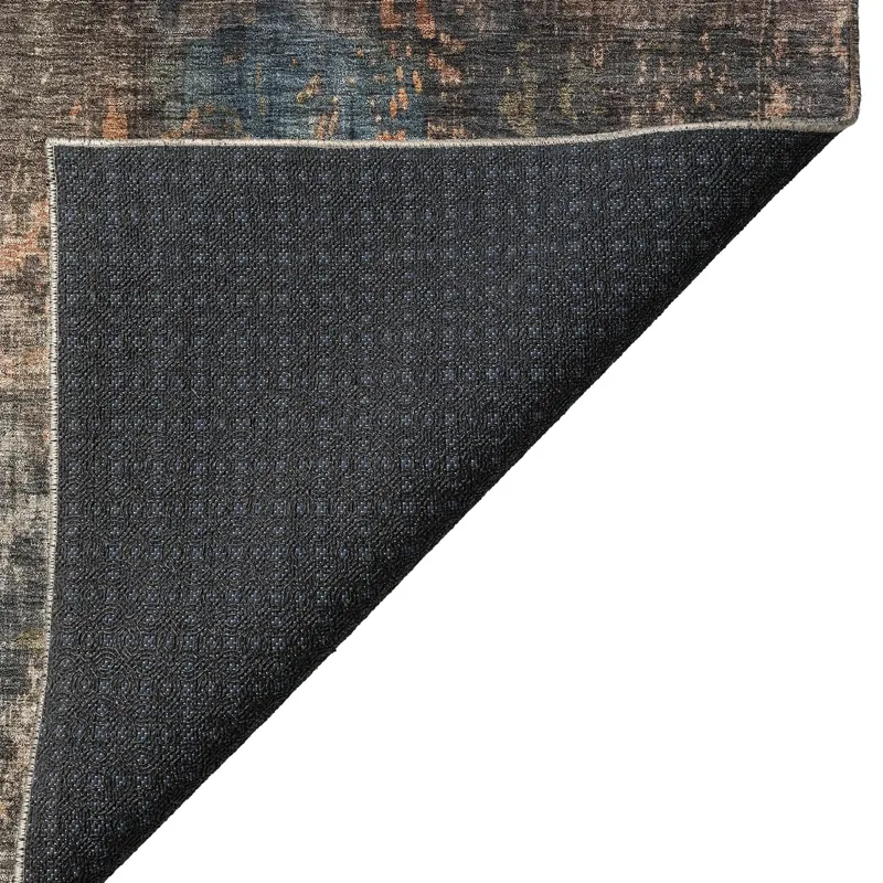 Indoor/Outdoor Nouveau Blue 1\'8\" x 2\'6\" Rug