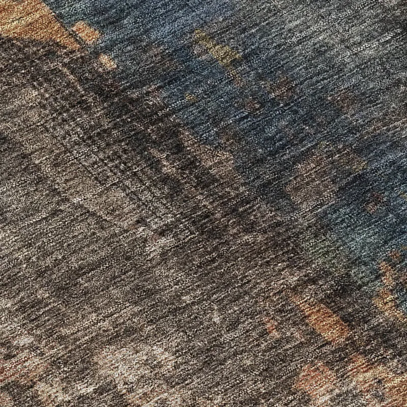 Indoor/Outdoor Nouveau Blue 1\'8\" x 2\'6\" Rug