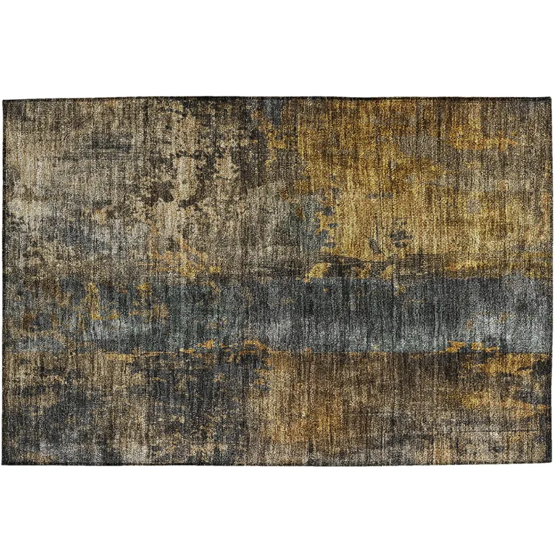 Indoor/Outdoor Nouveau Gray 1\'8\" x 2\'6\" Rug