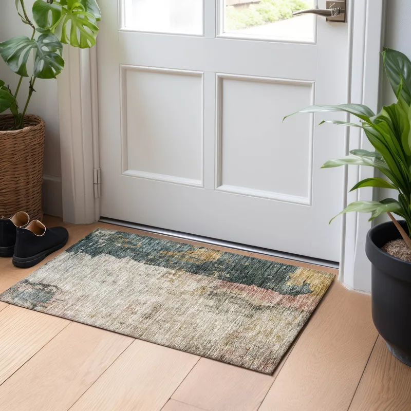 Indoor/Outdoor Nouveau Taupe 1\'8\" x 2\'6\" Rug