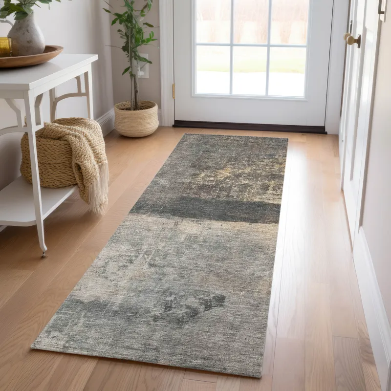 Indoor/Outdoor Nouveau Coffee 2\'3\" x 7\'6\" Runner Rug