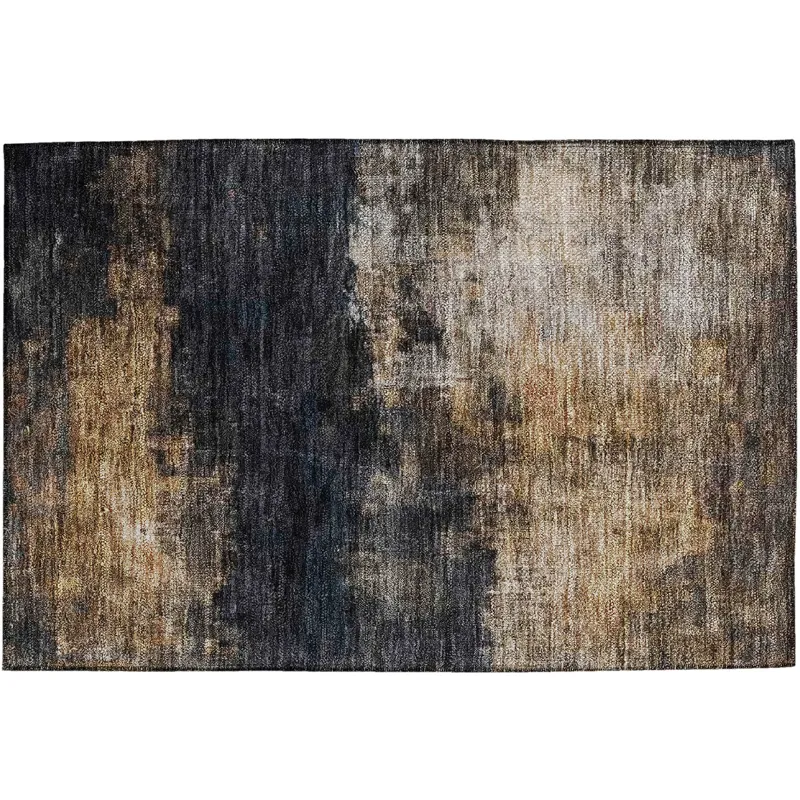 Indoor/Outdoor Nouveau Charcoal 1\'8\" x 2\'6\" Rug