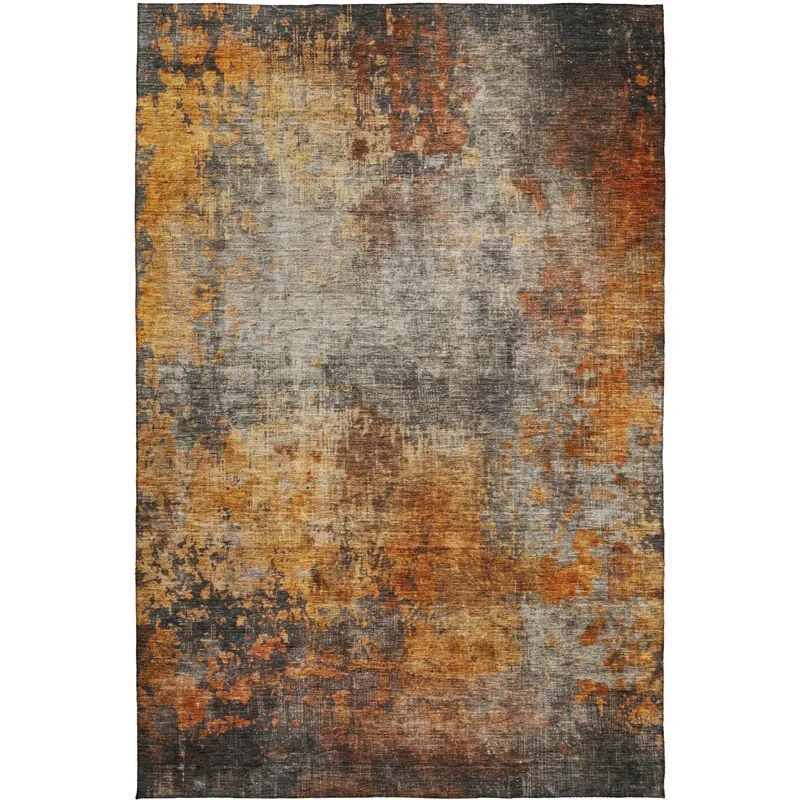 Indoor/Outdoor Nouveau Paprika 5\' x 7\'6\" Rug