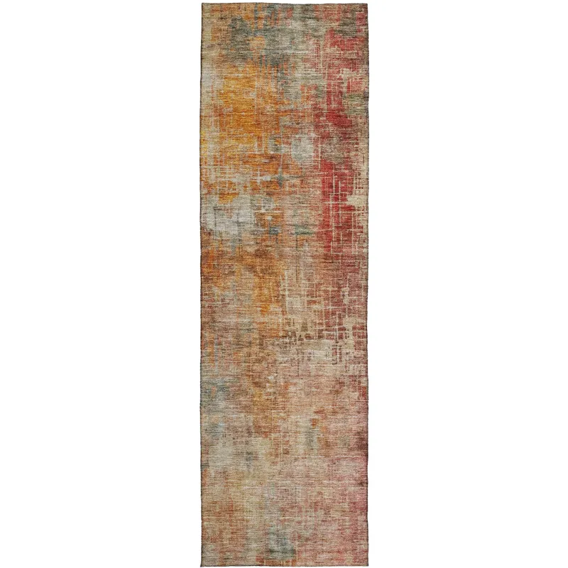 Indoor/Outdoor Nouveau Tan 2\'3\" x 7\'6\" Runner Rug