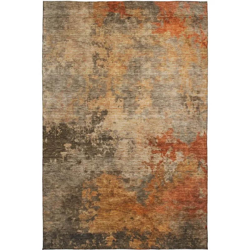Indoor/Outdoor Nouveau Khaki 3\' x 5\' Rug