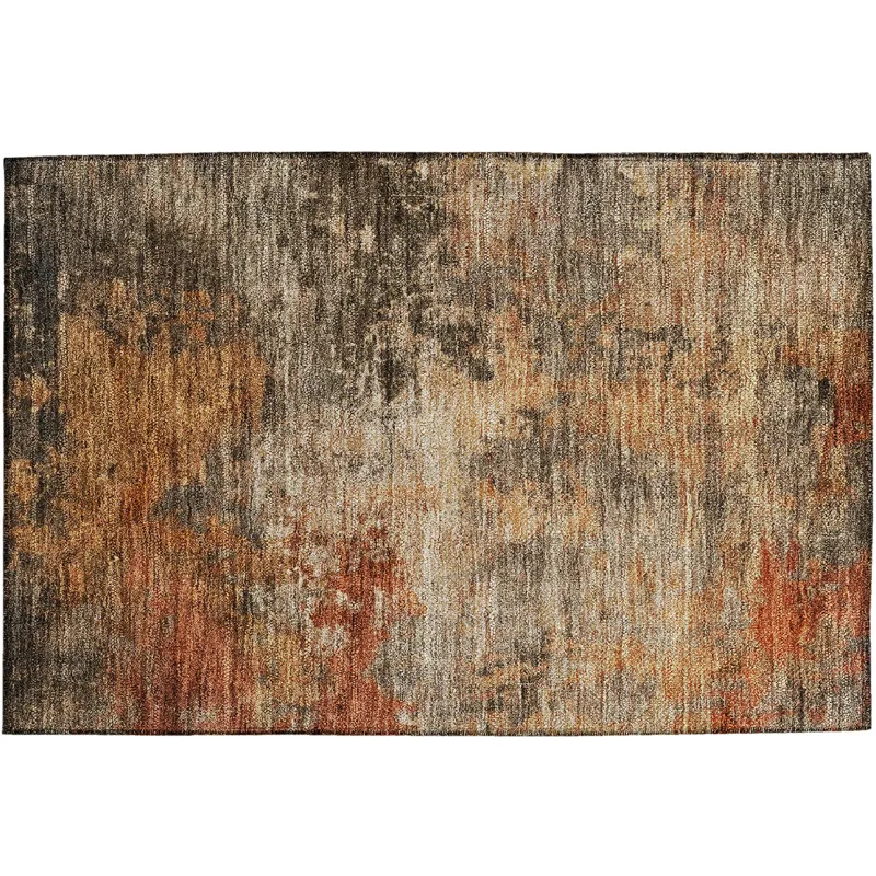 Indoor/Outdoor Nouveau Khaki 1\'8\" x 2\'6\" Rug