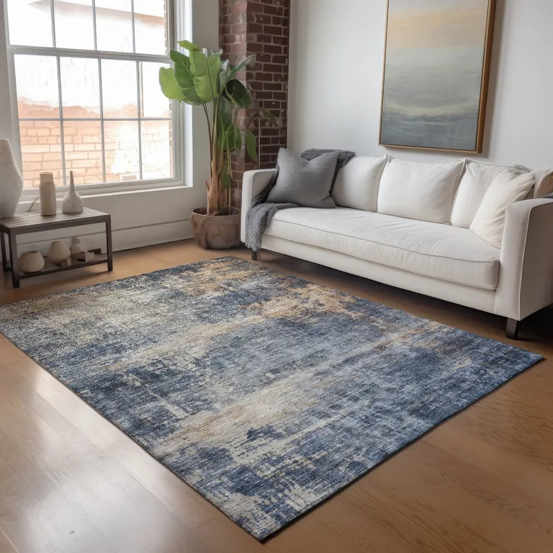 Indoor/Outdoor Nouveau Denim 9\' x 12\' Rug