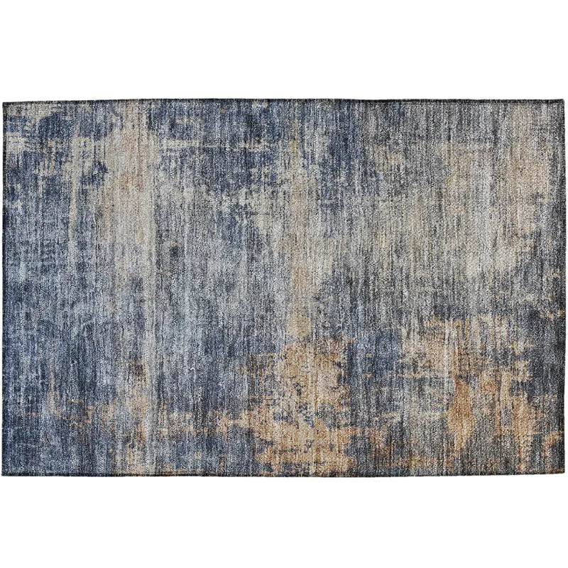 Indoor/Outdoor Nouveau Denim 1\'8\" x 2\'6\" Rug