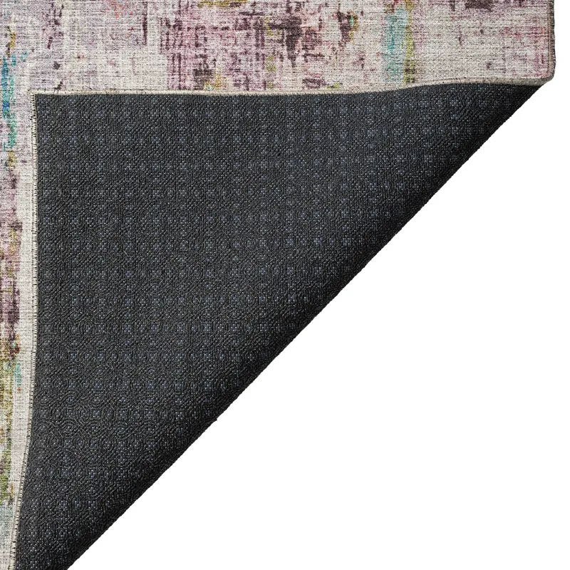 Indoor/Outdoor Nouveau Lavender 8\' x 8\' Round Rug