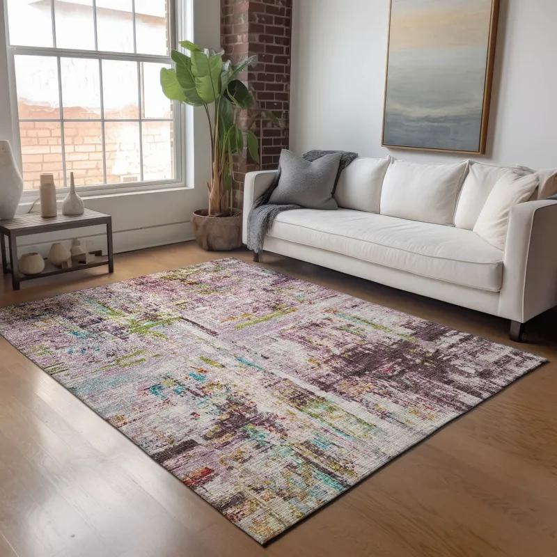 Indoor/Outdoor Nouveau Lavender 3\' x 5\' Rug