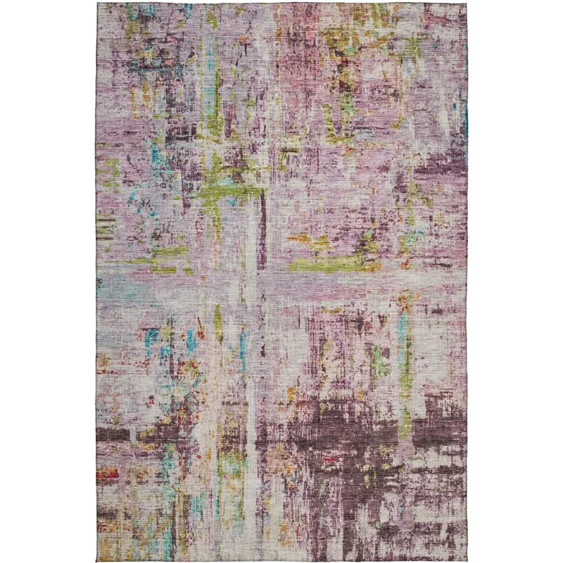 Indoor/Outdoor Nouveau Lavender 3\' x 5\' Rug