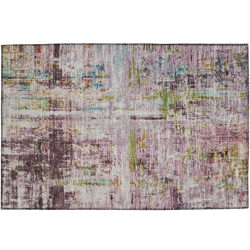 Indoor/Outdoor Nouveau Lavender 1\'8\" x 2\'6\" Rug